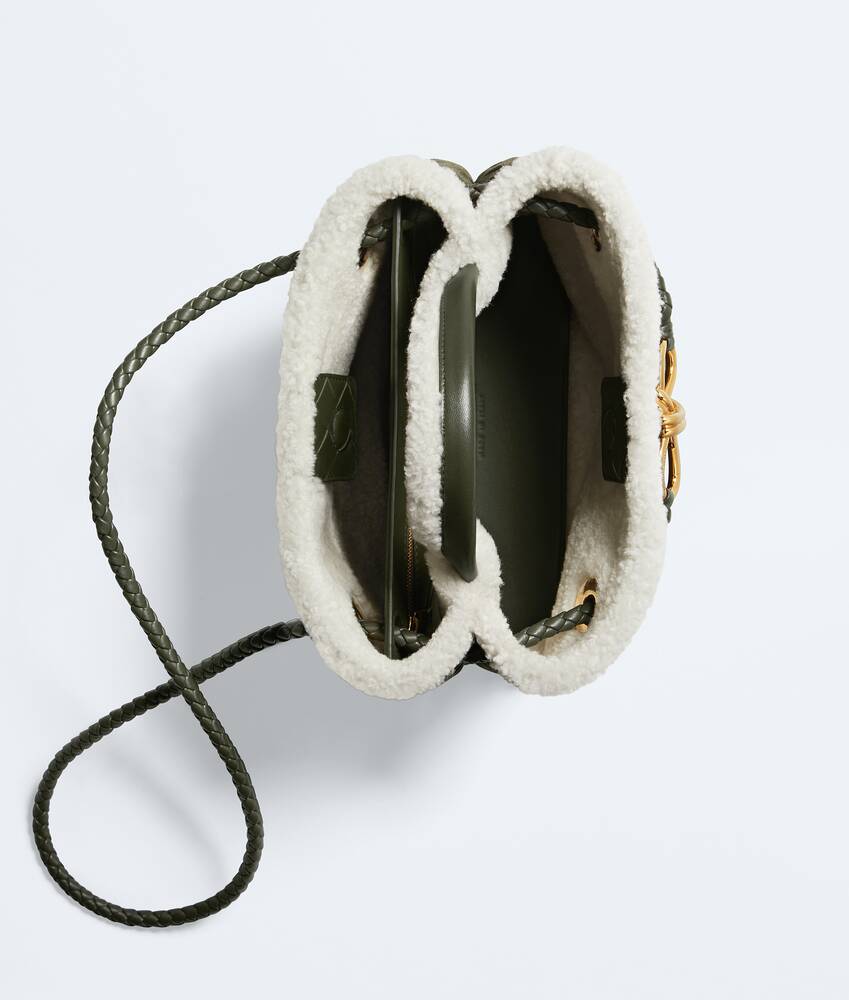 Women's Small Andiamo in Bark green/plaster Bottega Veneta Singapore EN - Image 3