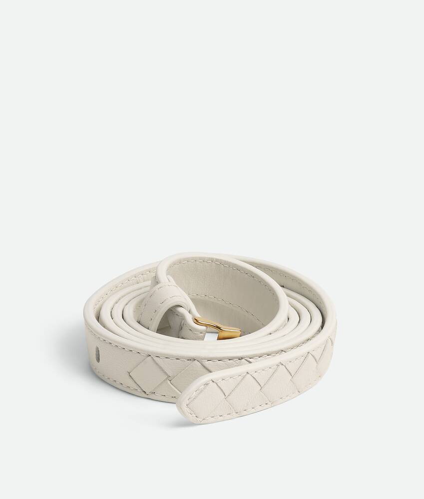 Women's Thin Watch Belt in Chalk Bottega Veneta France EN - Image 3