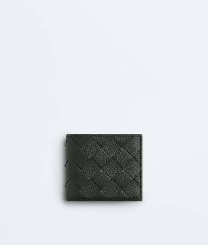 Men's Intrecciato Bi-Fold Wallet With Coin Purse in Dark green Bottega Veneta Hong Kong SAR China EN - Image 1
