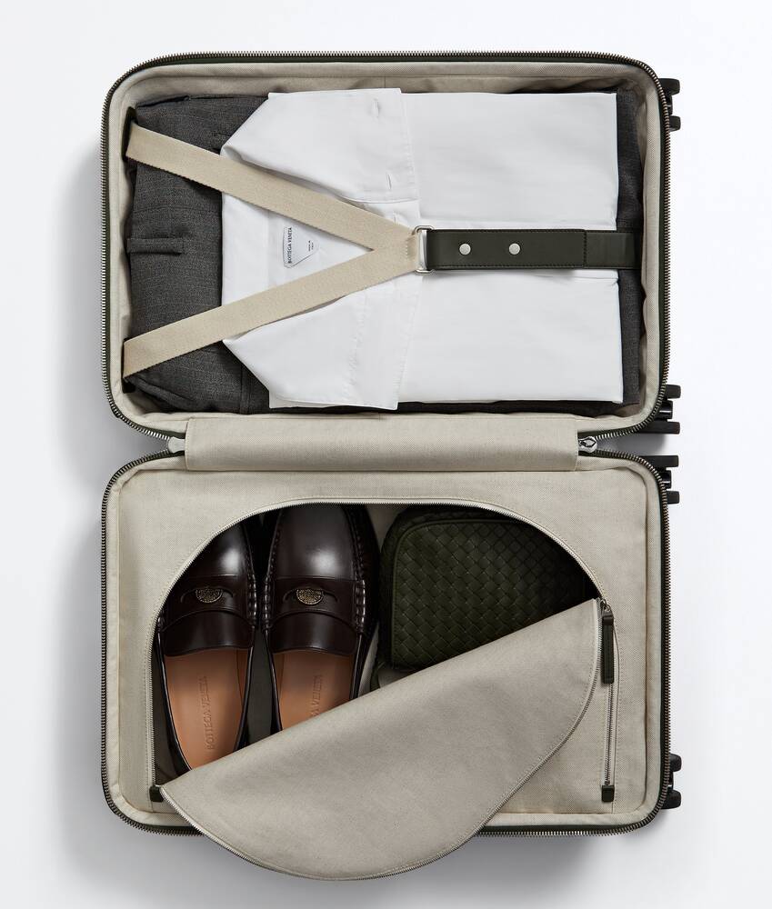 Trolley da cabina Odyssey Intrecciato da Uomo in Bark green Bottega Veneta Italia IT - Image 3