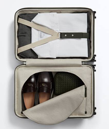 Trolley da cabina Odyssey Intrecciato da Uomo in Bark green Bottega Veneta Italia IT - Image 3