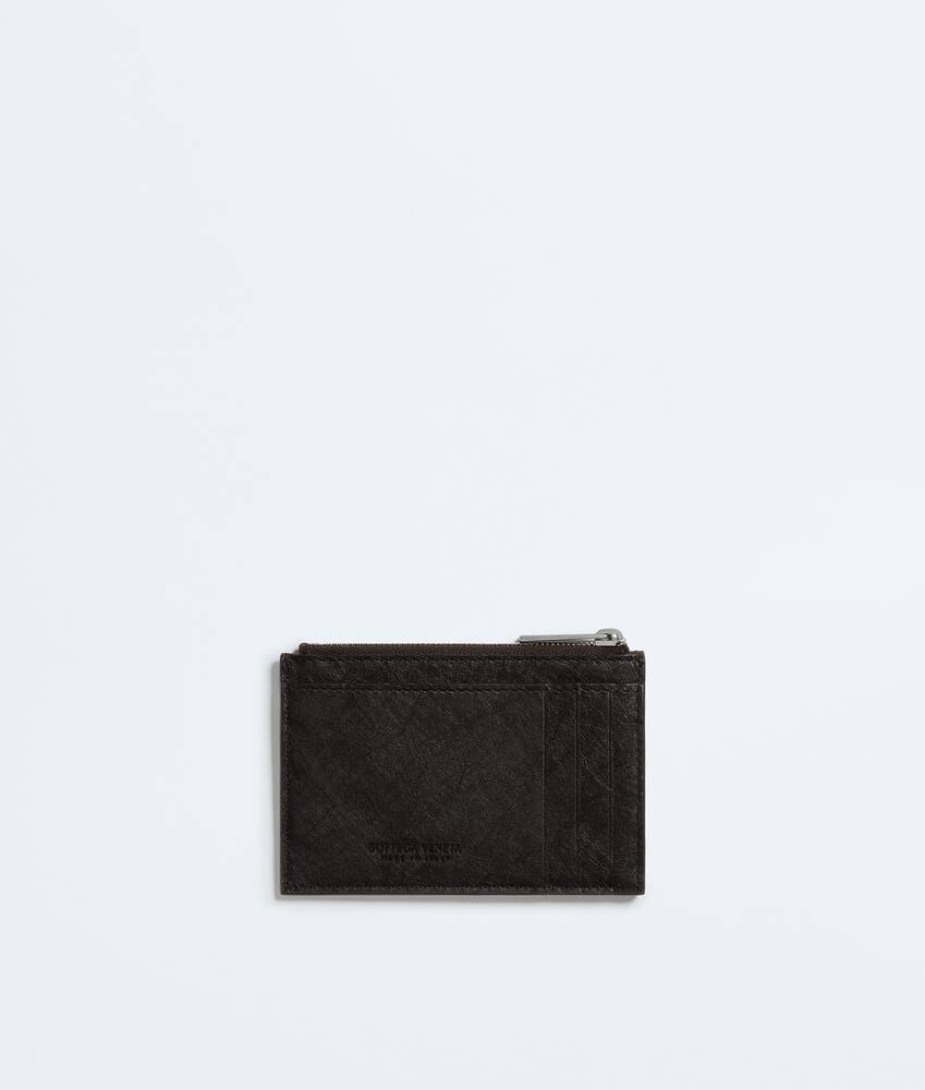 Men's Woven Mycelium Zipped Card Case  in Espresso Bottega Veneta Zimbabwe EN - Image 3