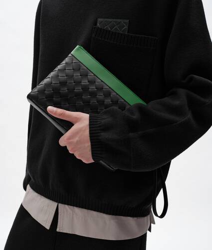 Pochette Prism Intrecciato  pour Homme en Black/shamrock Bottega Veneta Luxembourg FR - Image 5