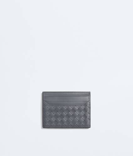 Men's Intrecciato Piccolo Card Case in Black/thunder Bottega Veneta Australia EN - Image 2