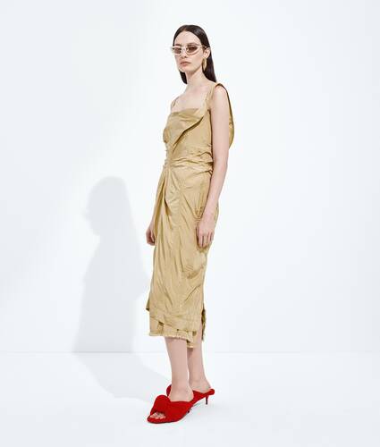 Washed Silk Taffeta Dress