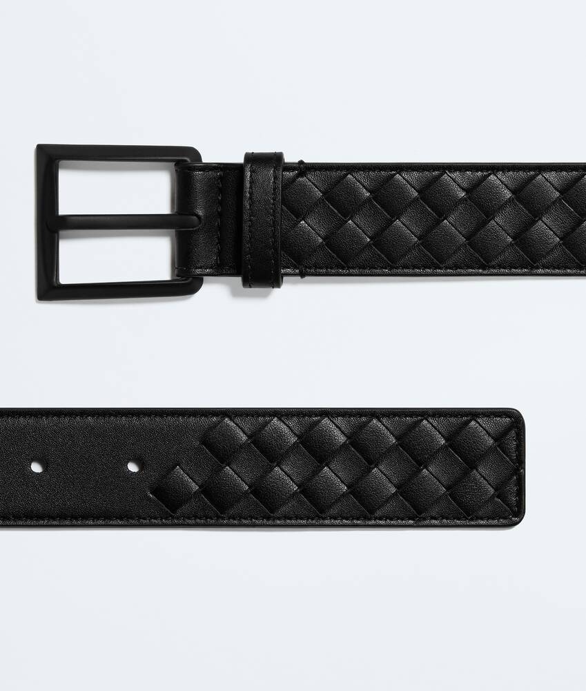 Men's Solo Belt in Black/nero opaco Bottega Veneta Lithuania EN - Image 4