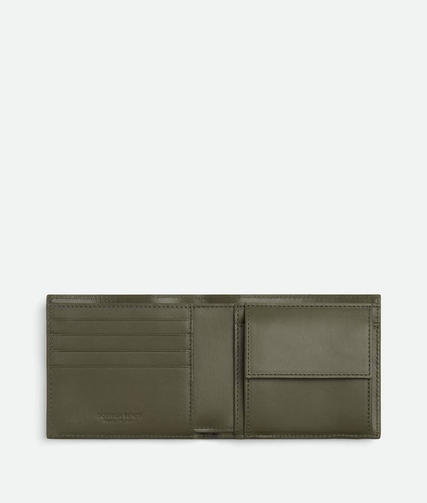 Exibir uma versão grande da imagem do produto 2 - Carteira bi-fold Intrecciato com porta-moedas