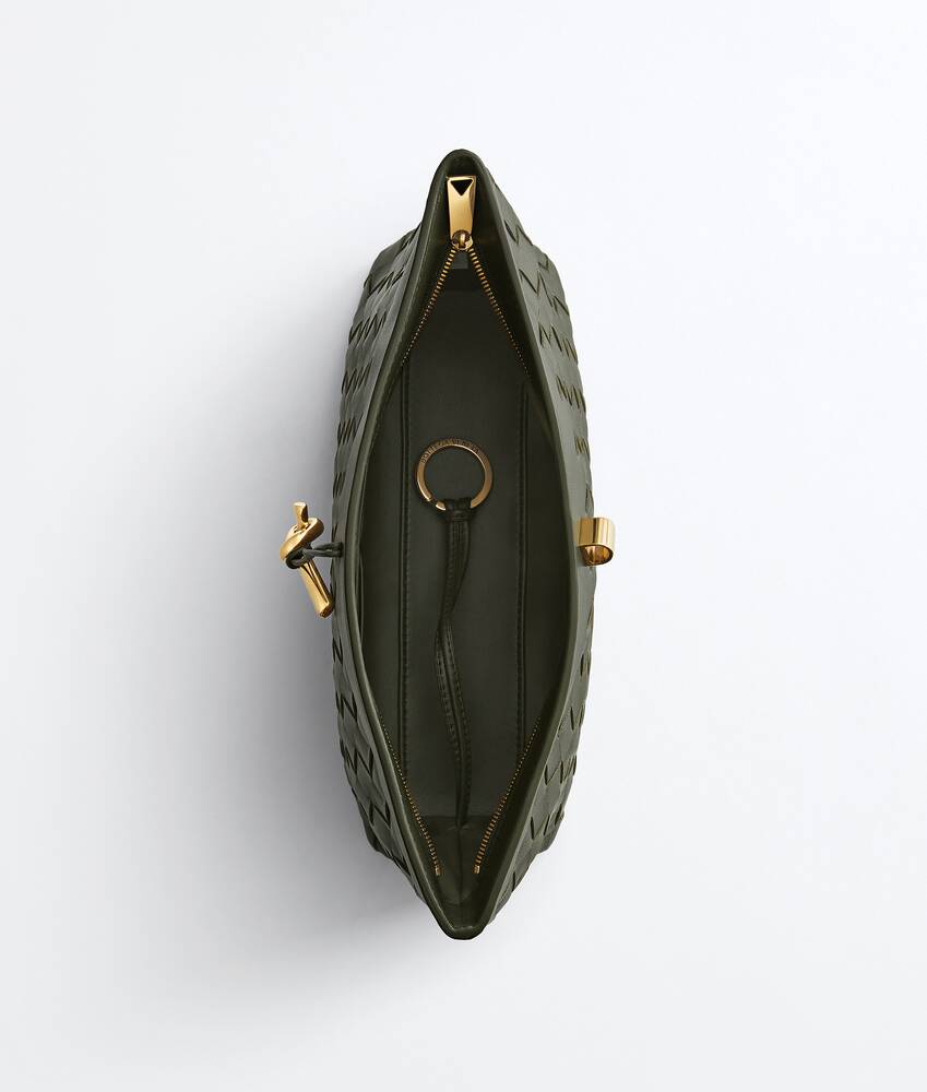 Ela's Pouch Boat Andiamo em Bark green Bottega Veneta Brasil PT - Image 4