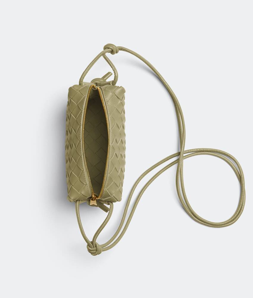 Women's Mini Loop Camera Bag in Travertine Bottega Veneta South Korea EN - Image 3