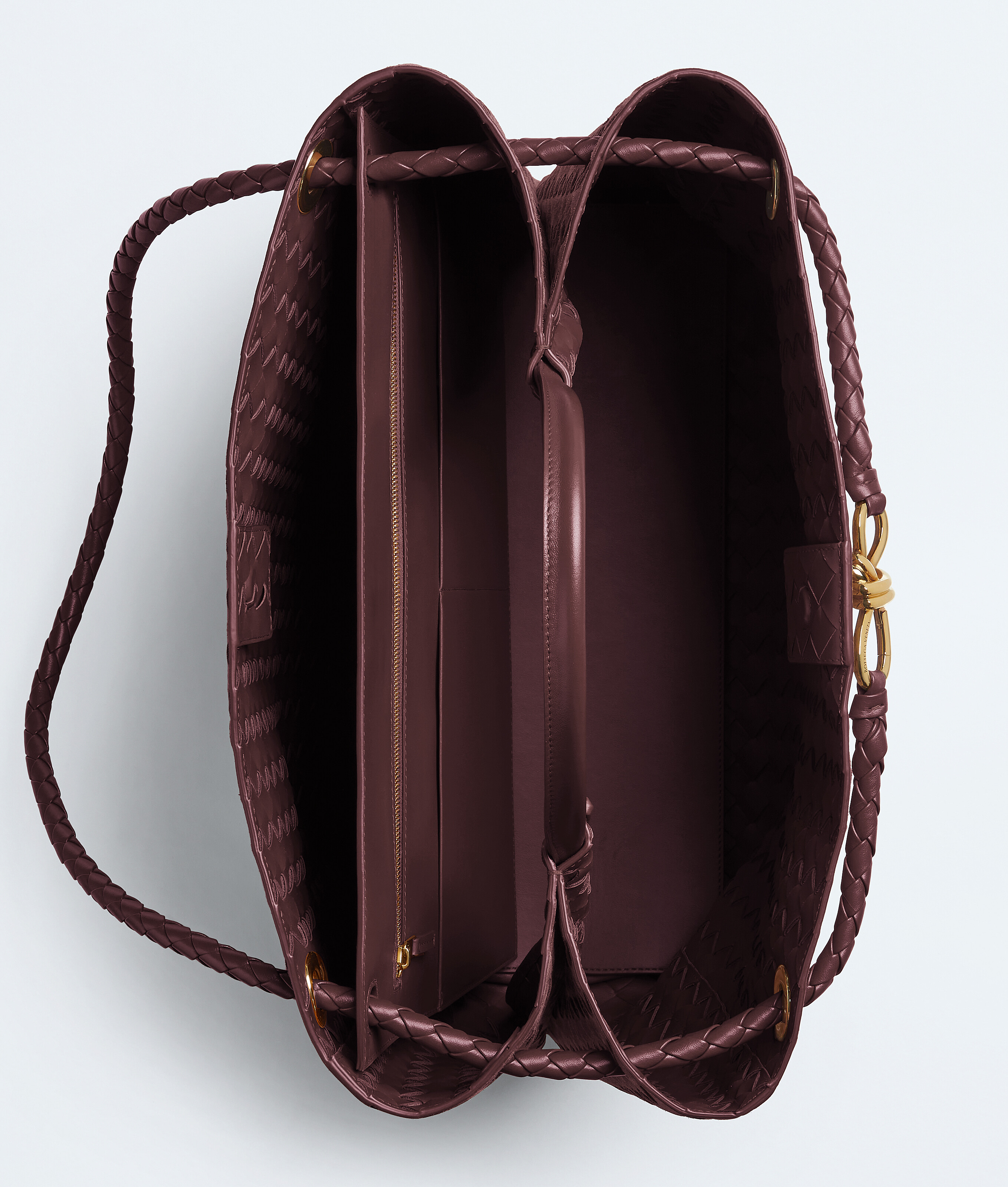Women's Large Andiamo in Deep mahogany Bottega Veneta Luxembourg EN - Image 3