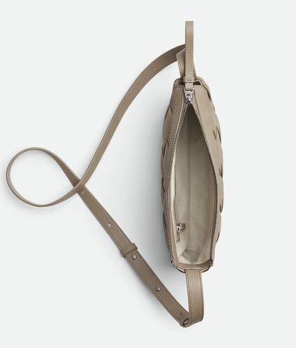 Men's Diago Zipped Messenger in Limestone Bottega Veneta Portugal EN - Image 3