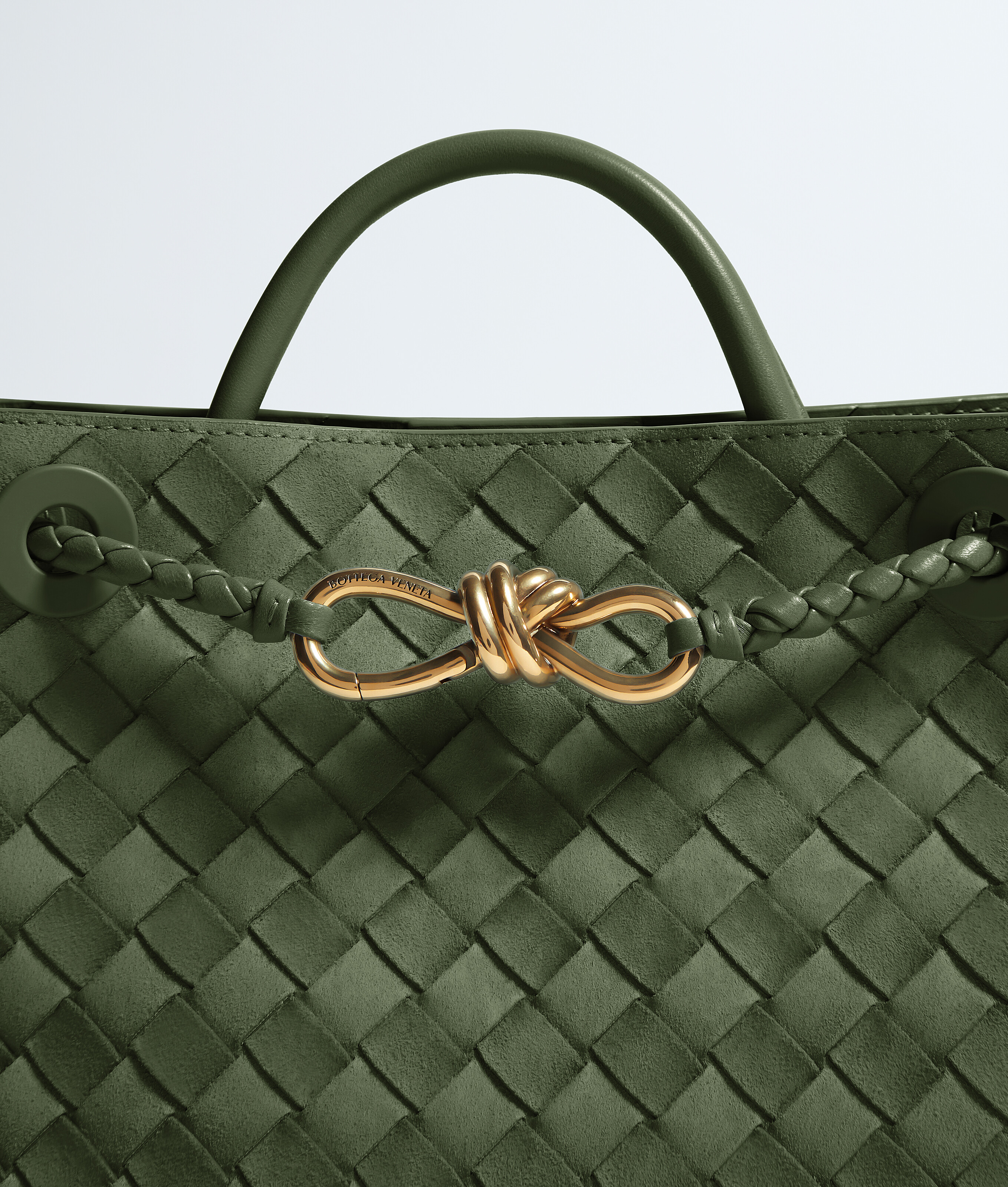 Women's Small Andiamo in Green tweed Bottega Veneta Finland EN - Image 7
