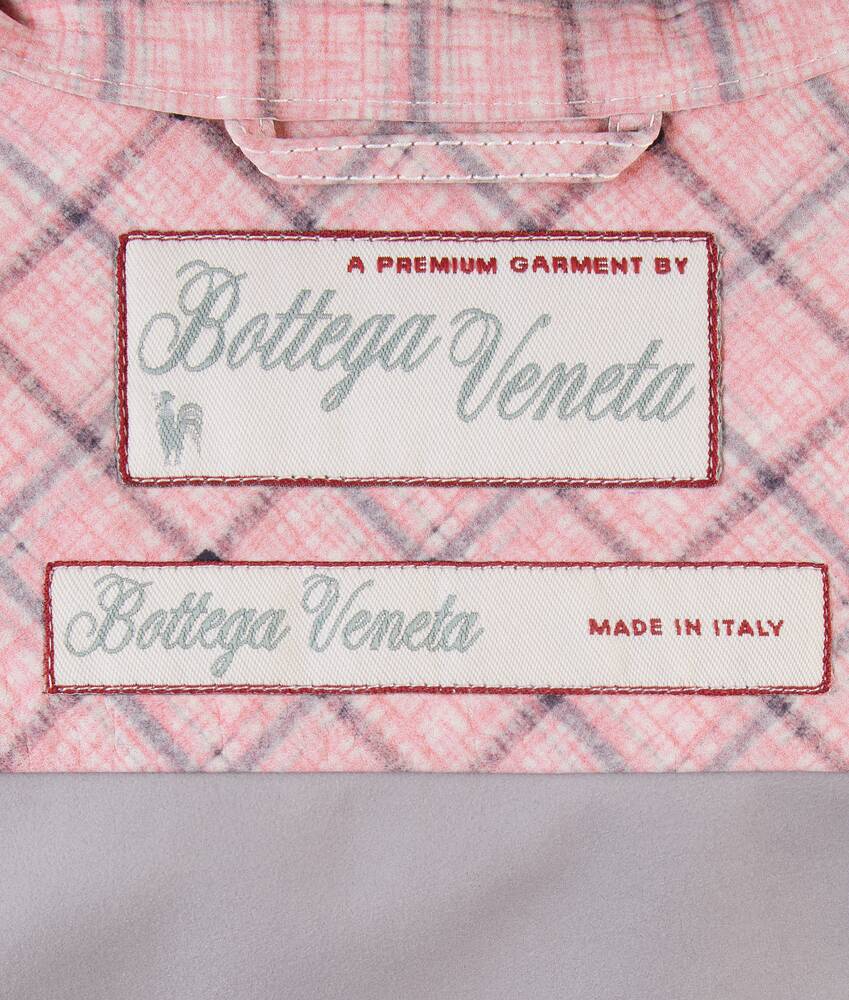 Bedrucktes Hemd aus Leder f&uuml;r Herren in Pale pink/grey Bottega Veneta &Ouml;sterreich DE - Image 6