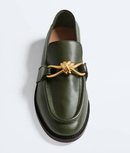 Women's Astaire Loafer in Green tweed Bottega Veneta Germany EN - Image 4