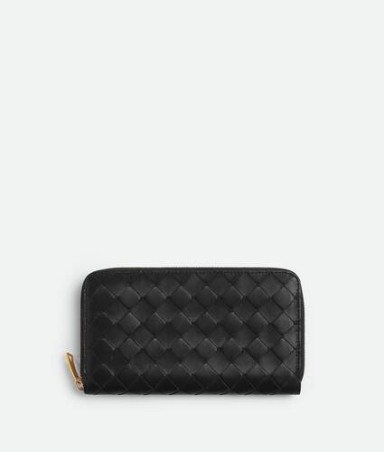 Intrecciato Zip Around Wallet