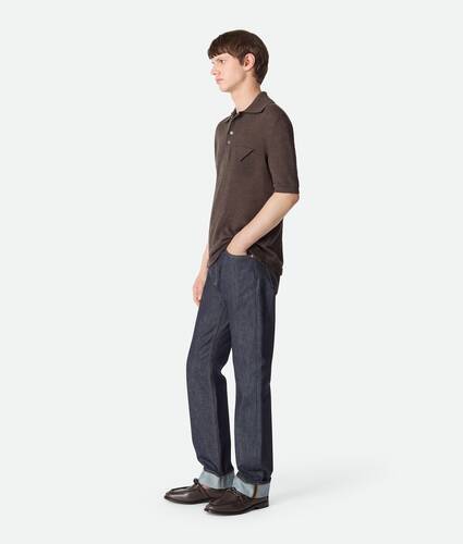 Raw Indigo Straight Jeans