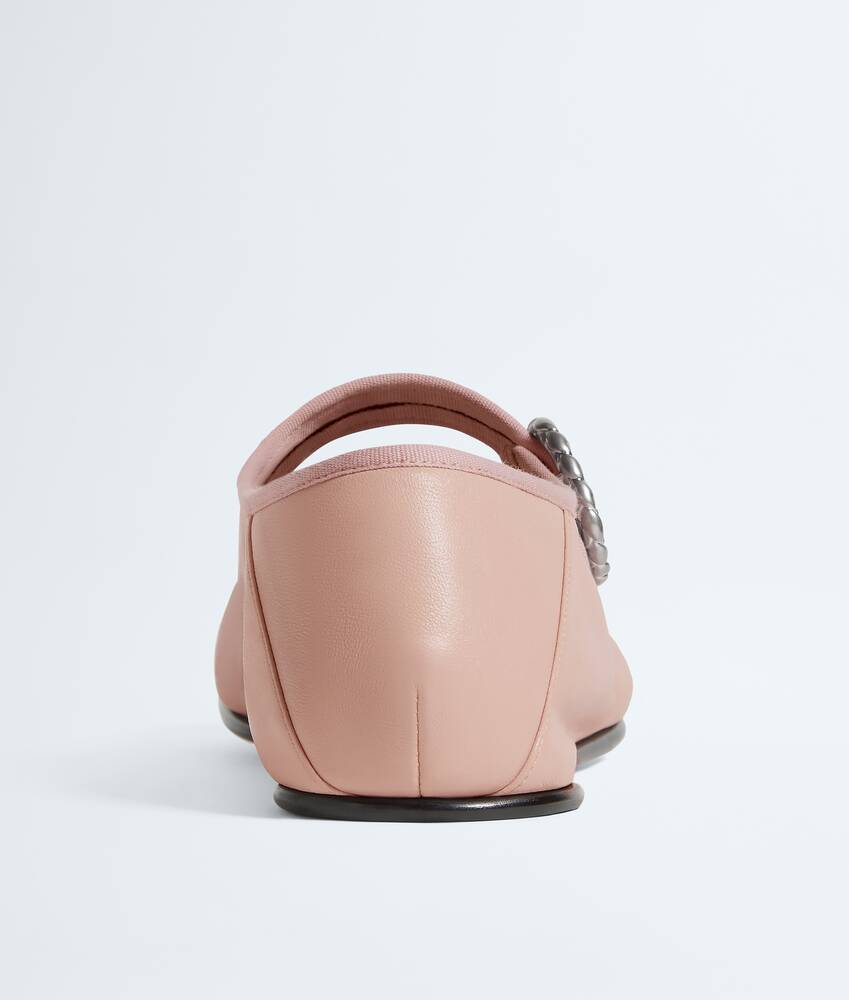 Women's Veneziana Mary-Jane Ballerina in Terra pink Bottega Veneta Cyprus EN - Image 5