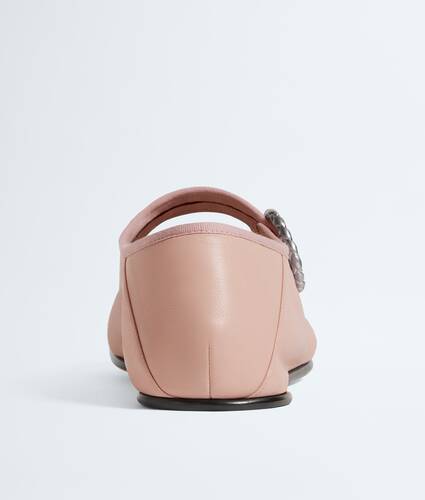 Women's Veneziana Mary-Jane Ballerina in Terra pink Bottega Veneta Cyprus EN - Image 5