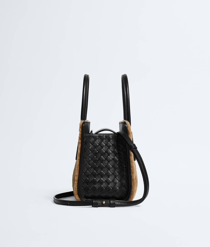 Women's Baby Barbara Tote in Wheatfield/black Bottega Veneta Greece EN - Image 4