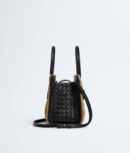 Women's Baby Barbara Tote in Wheatfield/black Bottega Veneta Greece EN - Image 4
