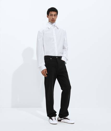 Faded Black Straight Leg Jeans