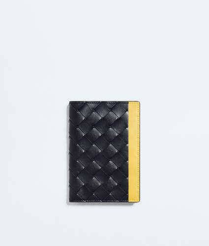 Men's Intrecciato Passport Case in Midnight/taxi Bottega Veneta Bulgaria EN - Image 1