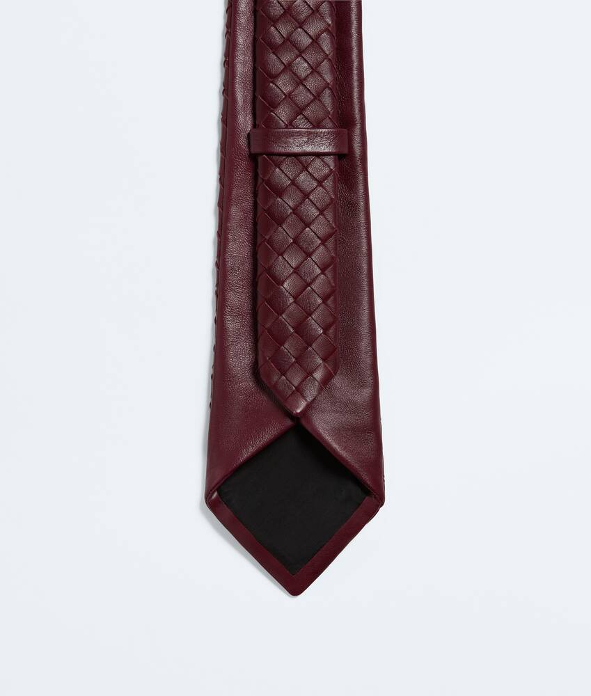 Corbata de piel con Intrecciato peque&ntilde;o para Hombre en Barolo Bottega Veneta M&eacute;xico ES - Image 3