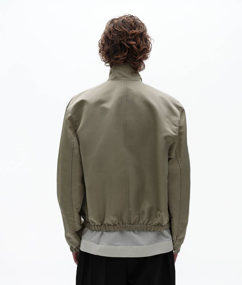 Men's Satin Nylon Blouson in Tarragon Bottega Veneta Canada EN - Image 3