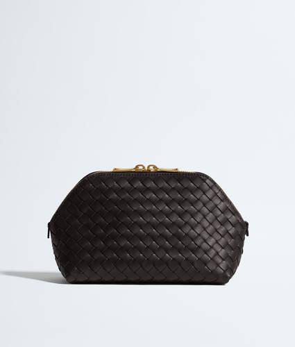 Medium Cosmetic Pouch in Espresso Bottega Veneta United Kingdom EN - Image 1