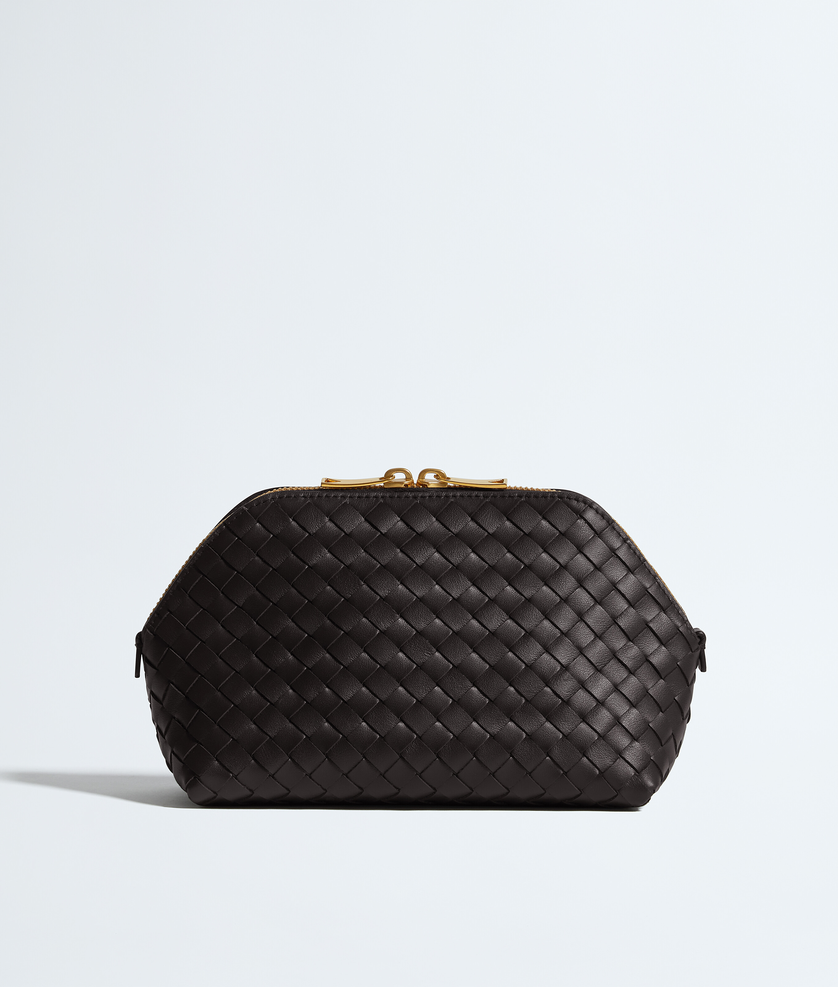 Bottega Veneta Unisex Brown Medium Cosmetic Pouch - U
