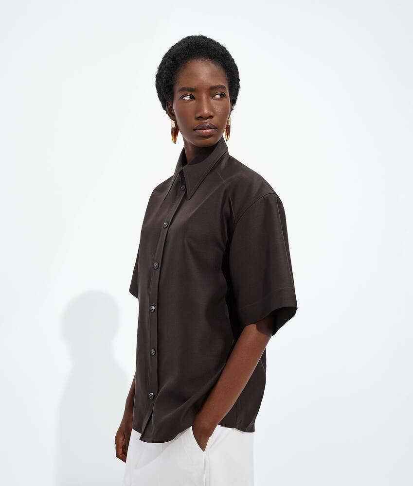 Display a large version of the product image 2 - Wool and Silk Toile Shirt