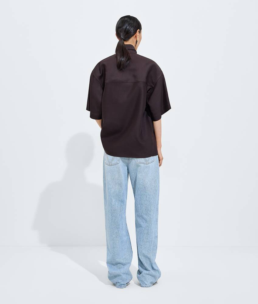 Women's Sky Bleached Wide Leg Jeans in Light bleach Bottega Veneta United States EN - Image 3