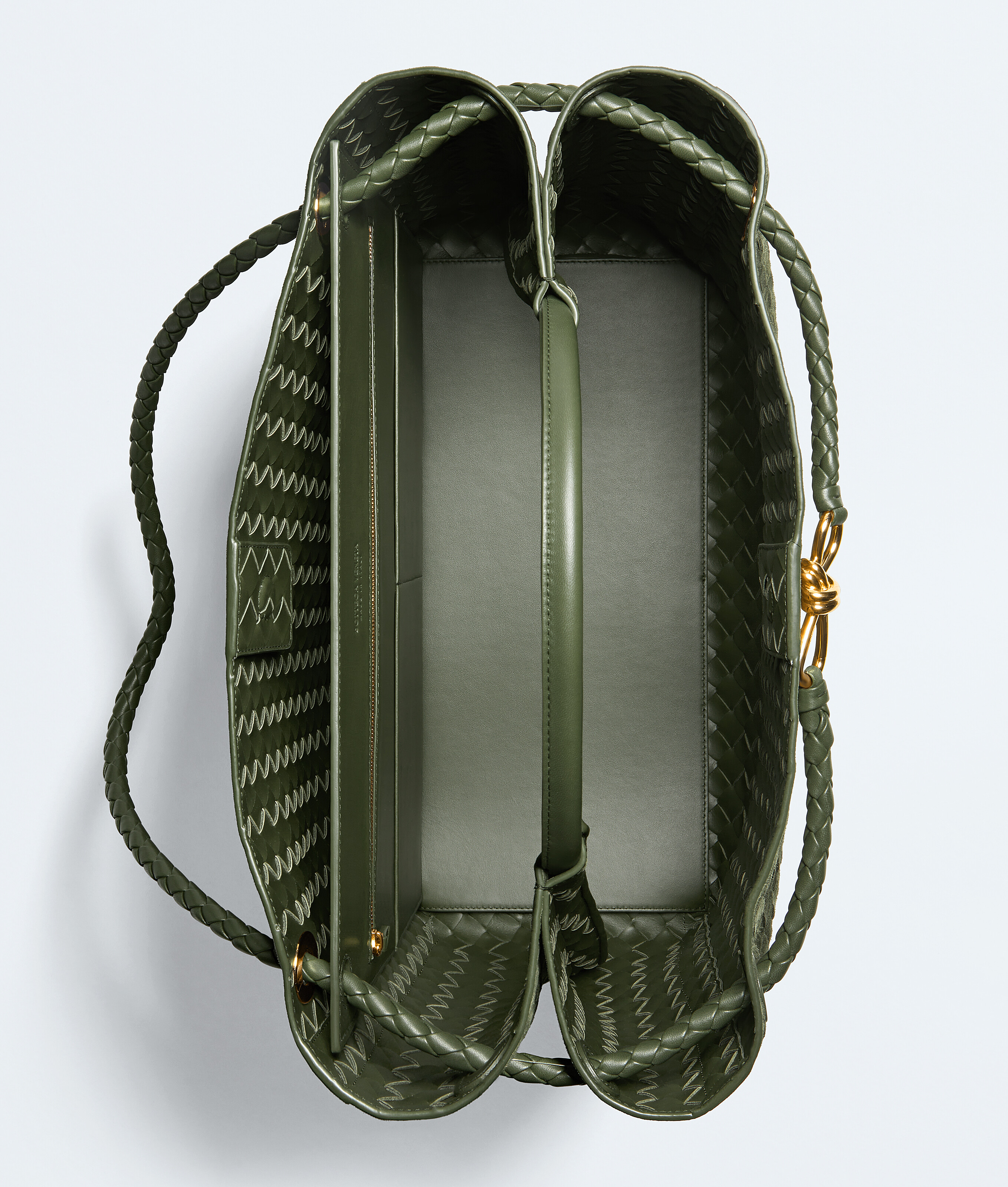 Bolso Andiamo grande para Mujer en Green tweed Bottega Veneta México ES - Image 3