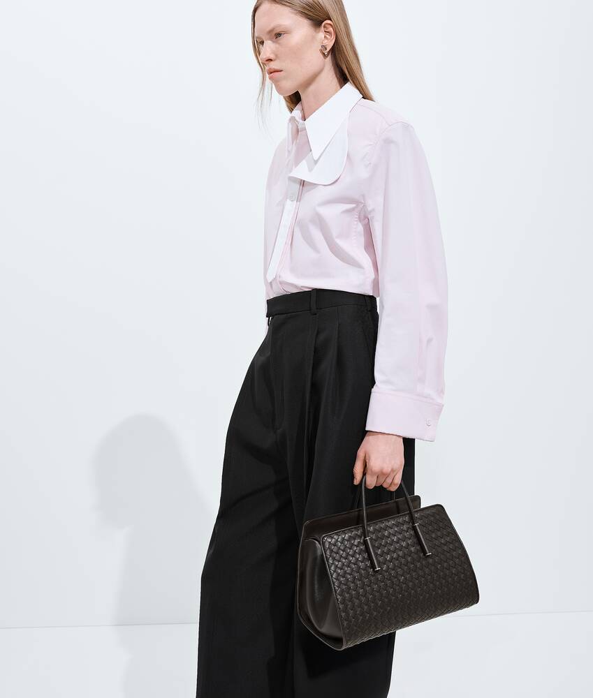 Women's Small Barbara Tote in Espresso Bottega Veneta Netherlands EN - Image 2