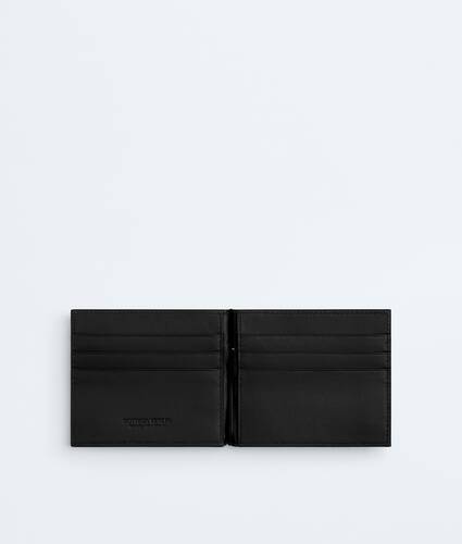Men's Intrecciato Bill Clip Wallet in Black Bottega Veneta Malta EN - Image 2