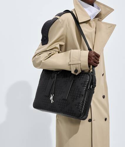 Men's Getaway Briefcase in Black Bottega Veneta Cyprus EN - Image 2