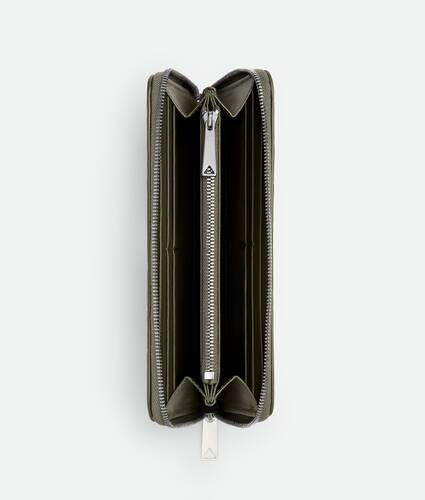 Carteira com zíper integral Intrecciato