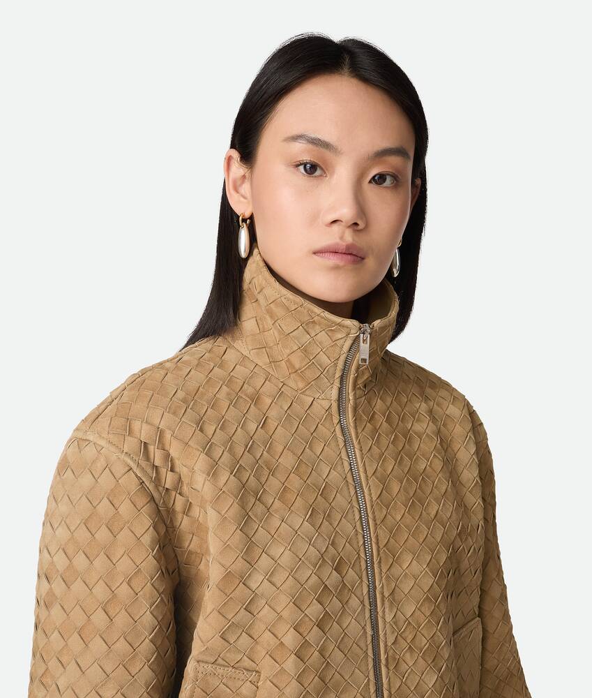 Display a large version of the product image 4 - Intrecciato Suede Blouson