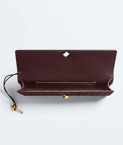 Women's Andiamo Clutch in Deep mahogany Bottega Veneta Singapore EN - Image 5