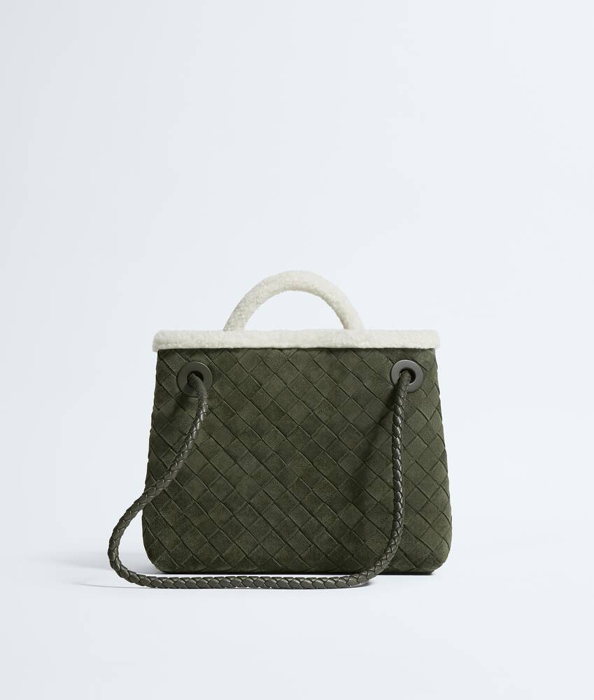 Women's Small Andiamo in Bark green/plaster Bottega Veneta Singapore EN - Image 5