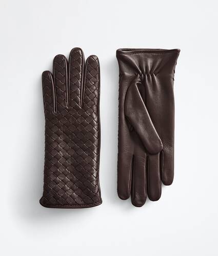 인트레치아토 가죽 글러브 에 대한 여성 에 와인 Bottega Veneta 대한민국 KO - Image 1