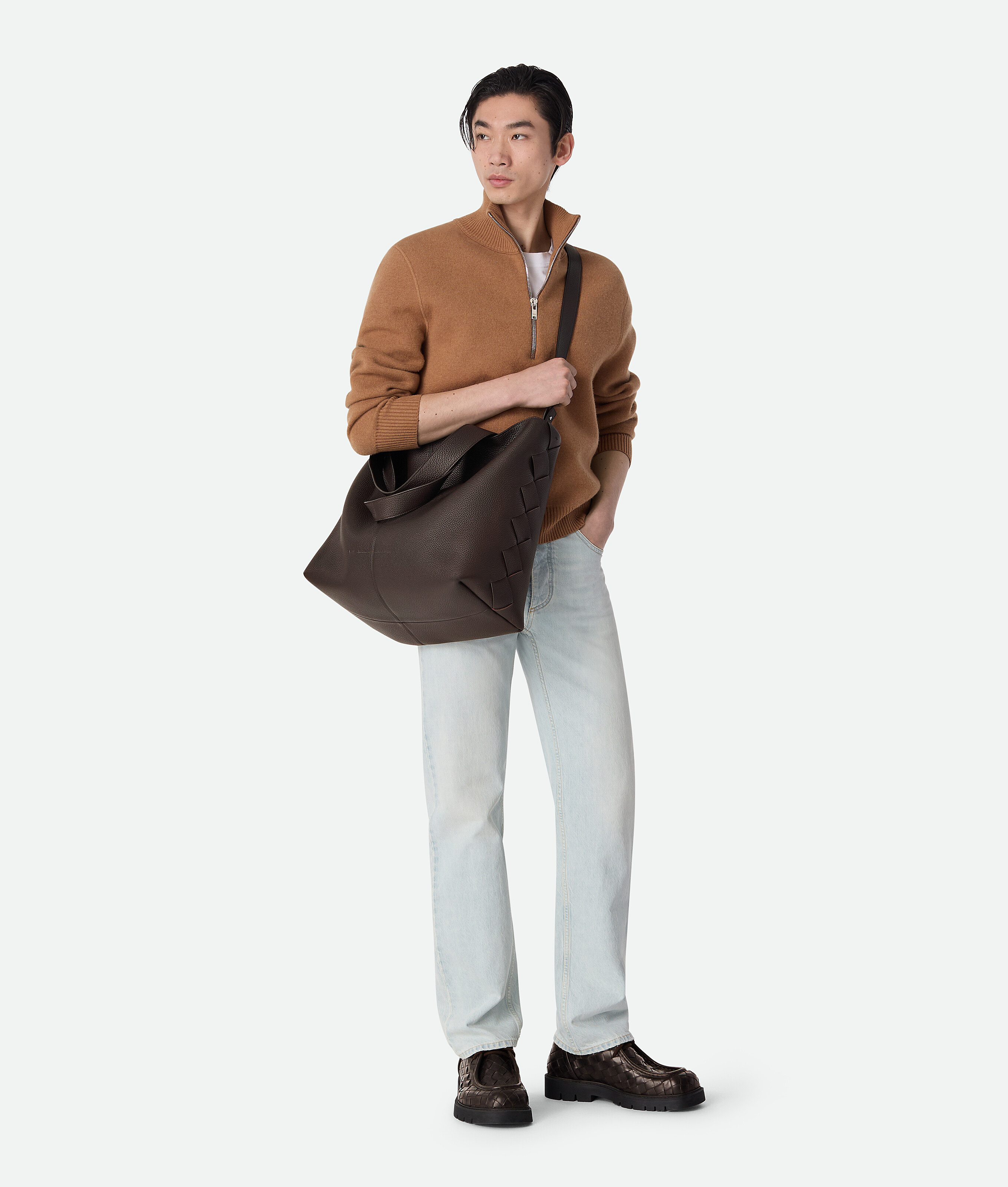 Men's Large Diago Tote in Fondant Bottega Veneta Denmark EN - Image 2