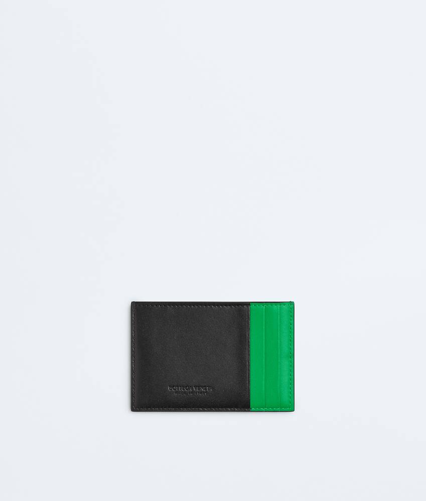 Men's Cassette Credit Card Case in Black/parakeet Bottega Veneta United Kingdom EN - Image 2