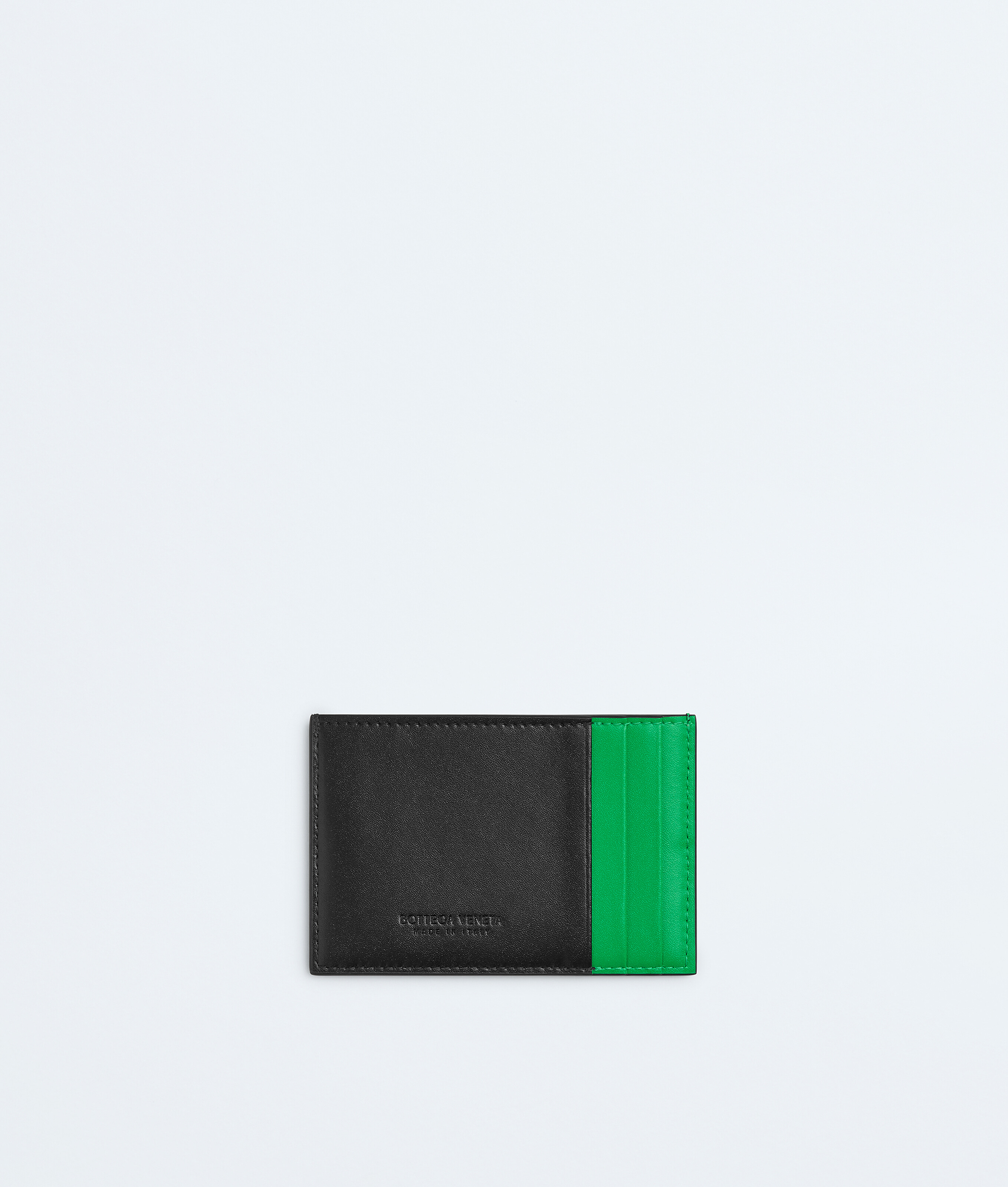 Men's Cassette Credit Card Case in Black/parakeet Bottega Veneta United States EN - Image 2