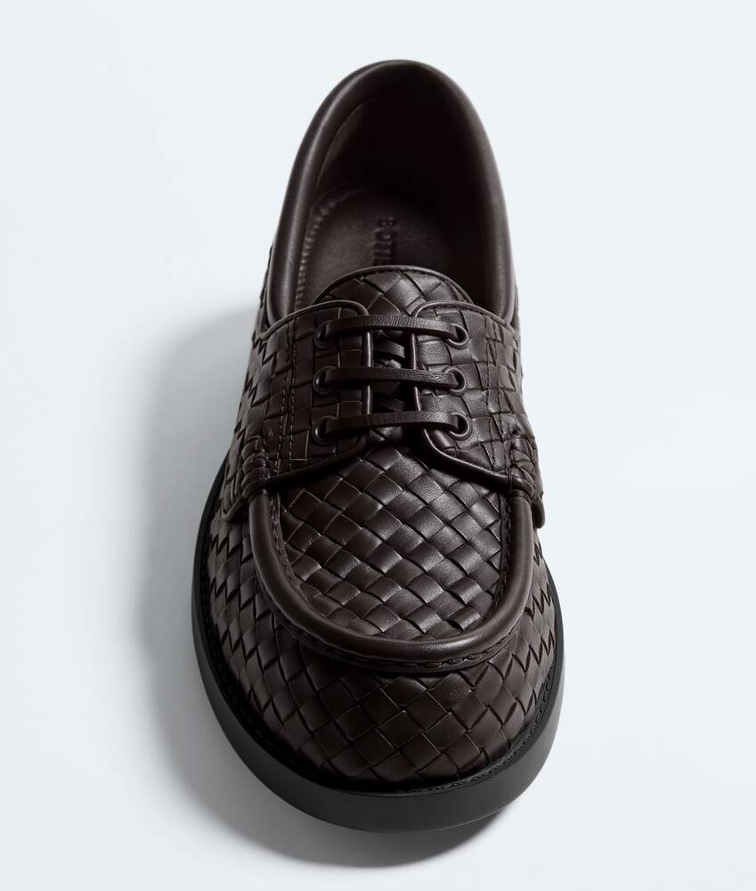 Men's Pier Boat Shoe in Espresso Bottega Veneta Belgium EN - Image 4