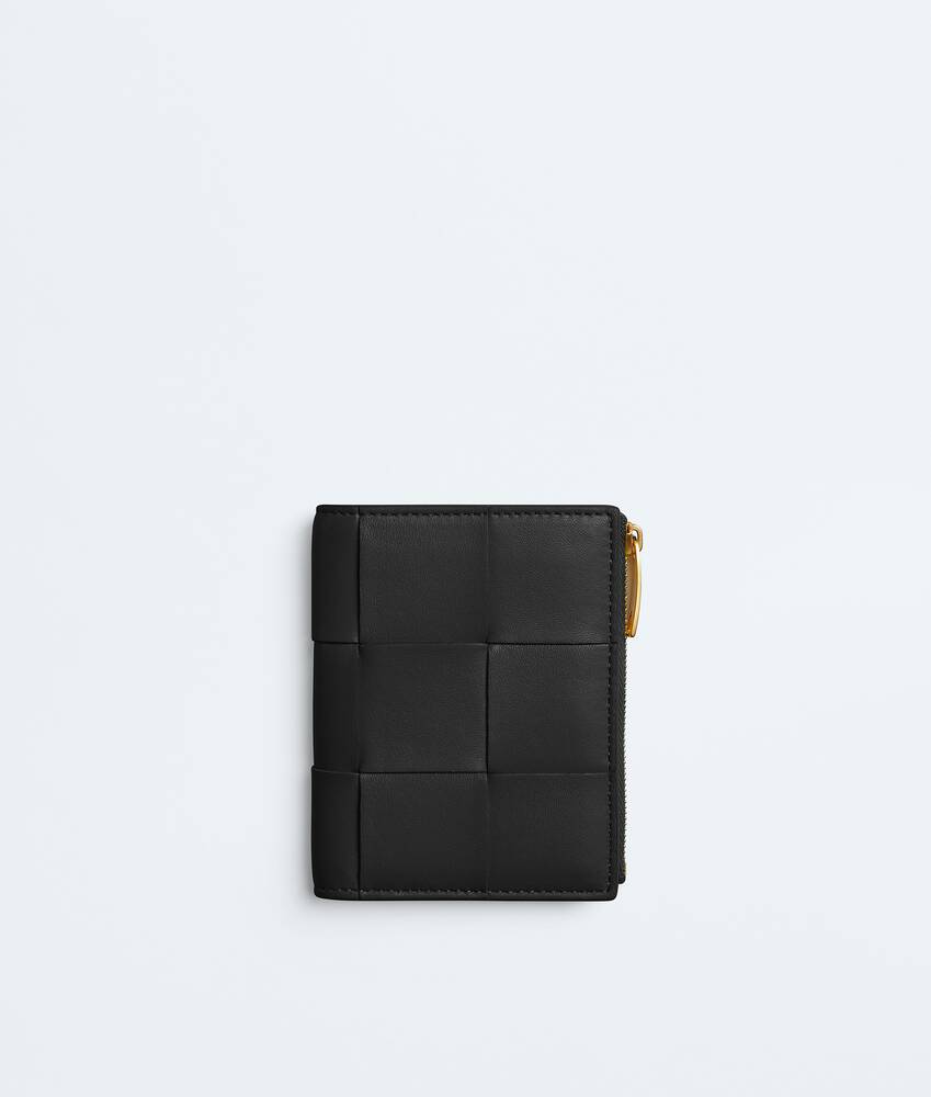 Cassette Small Bi-Fold Wallet in Black