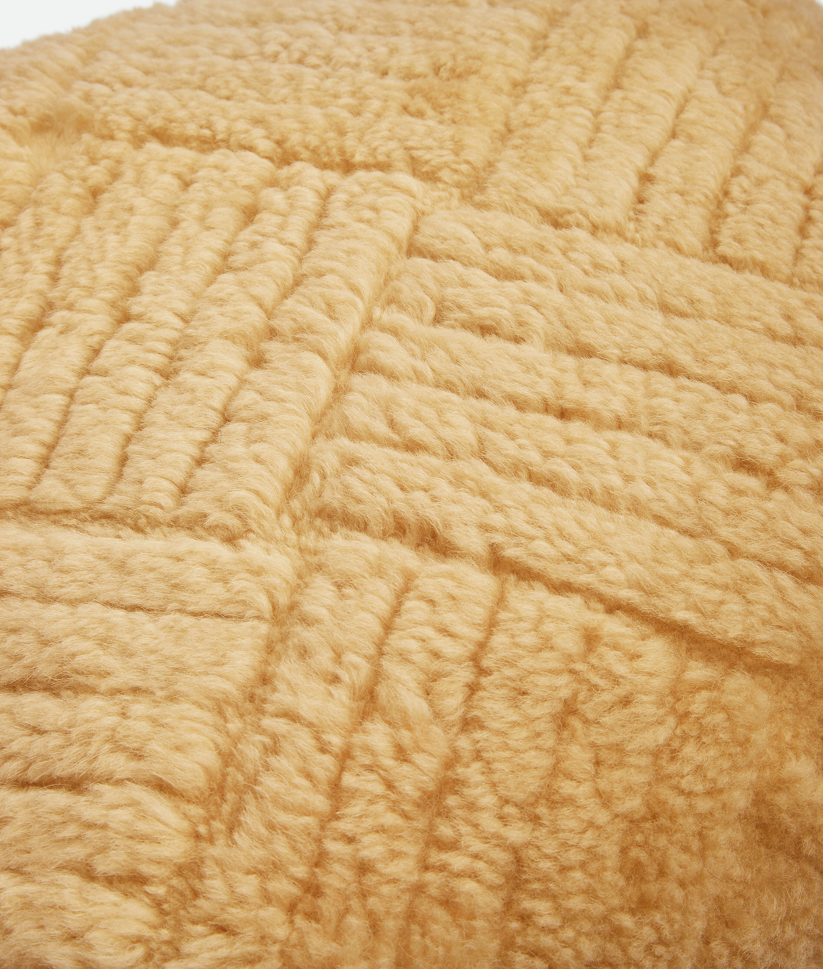 Intreccio Pattern Shearling Cushion in Butter Bottega Veneta United States EN - Image 3