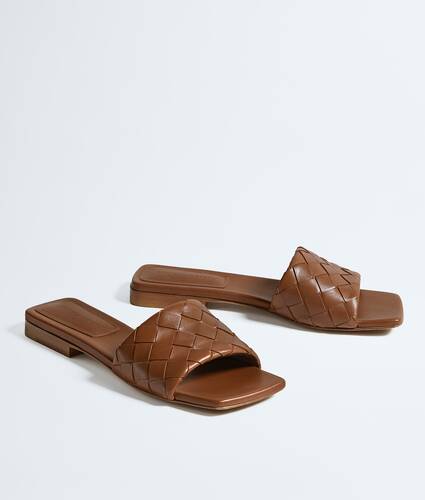 Mules plates Parco pour Femme en Tannin Bottega Veneta Monaco FR - Image 3