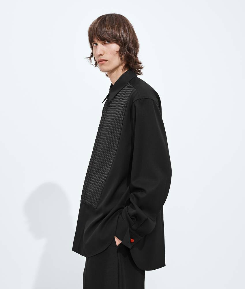 ウール グレインドプードル シャツ のために メンズ で ダブルブラック Bottega Veneta 日本 JA - Image 2