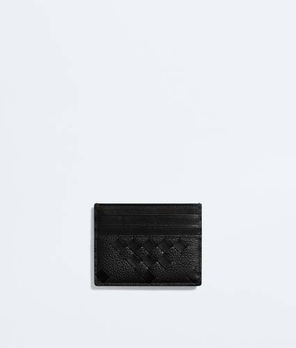 Men's Intrecciato Credit Card Case in Black Bottega Veneta Australia EN - Image 1